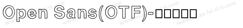 Open Sans(OTF)字体转换